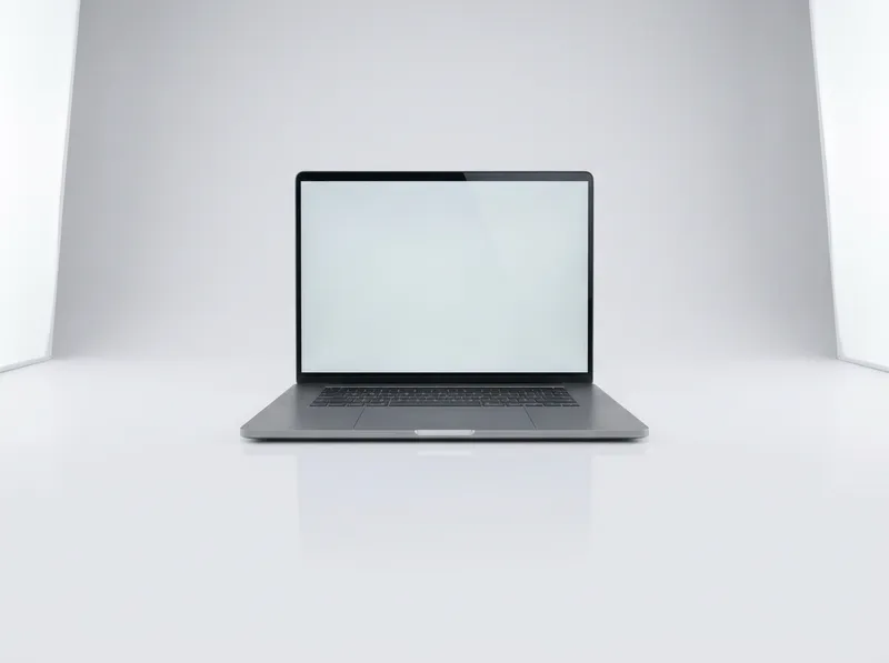 Large premium laptop in graphite with seamless glass touchpad and slim bezels