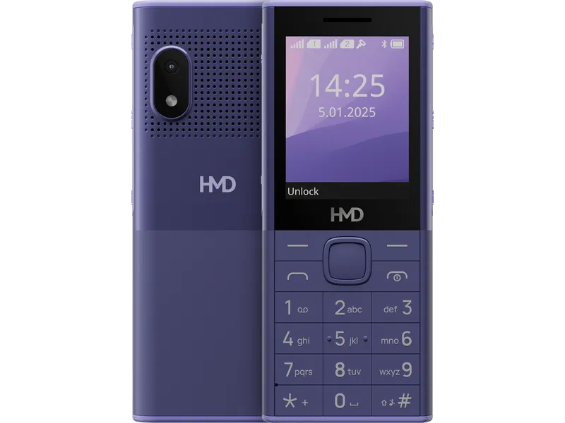 Official product image of HMD 150 Music Purple 8/8 MB