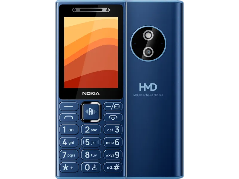 Official product image of Nokia 210 4G Blue 64/128 MB